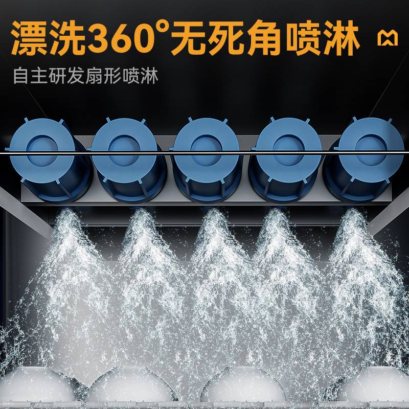 麥大廚5.7m豪華款平放式雙缸雙噴淋雙烘干商用企業(yè)洗碗機